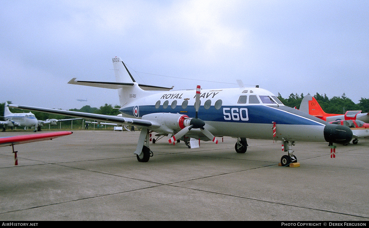 Aircraft Photo of XX481 | Scottish Aviation HP-137 Jetstream T2 | UK - Navy | AirHistory.net #620245