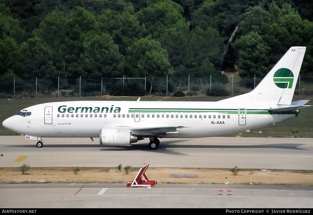 Aircraft Photo of 4L-AAA | Boeing 737-375 | Germania | AirHistory.net #620331
