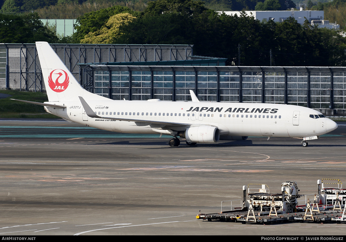 Aircraft Photo of JA327J | Boeing 737-846 | Japan Airlines - JAL | AirHistory.net #620363