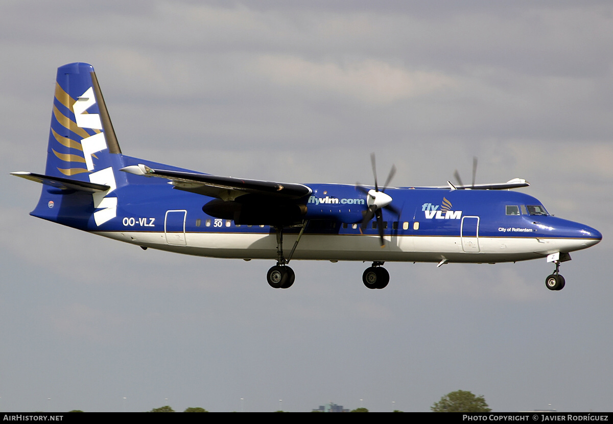 Aircraft Photo of OO-VLZ | Fokker 50 | VLM Airlines | AirHistory.net #620369