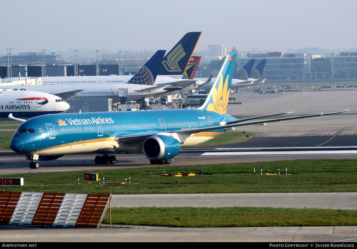 Aircraft Photo of VN-A867 | Boeing 787-9 Dreamliner | Vietnam Airlines | AirHistory.net #620371