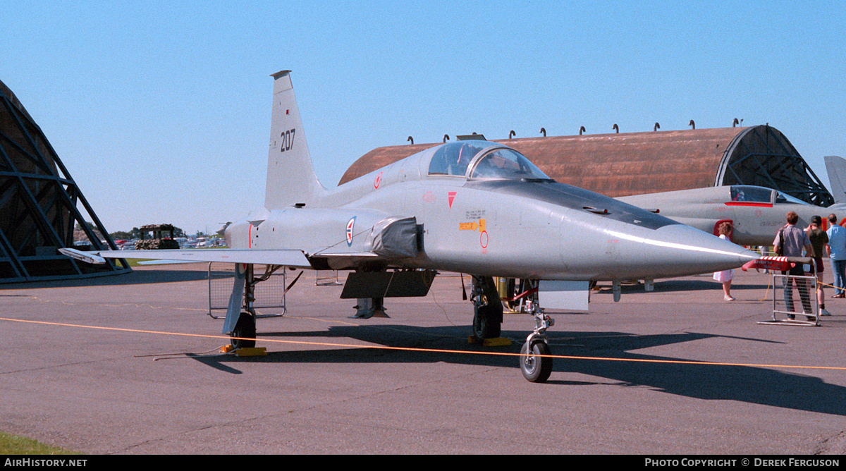Aircraft Photo of 207 | Northrop F-5A Freedom Fighter | Norway - Air Force | AirHistory.net #620376