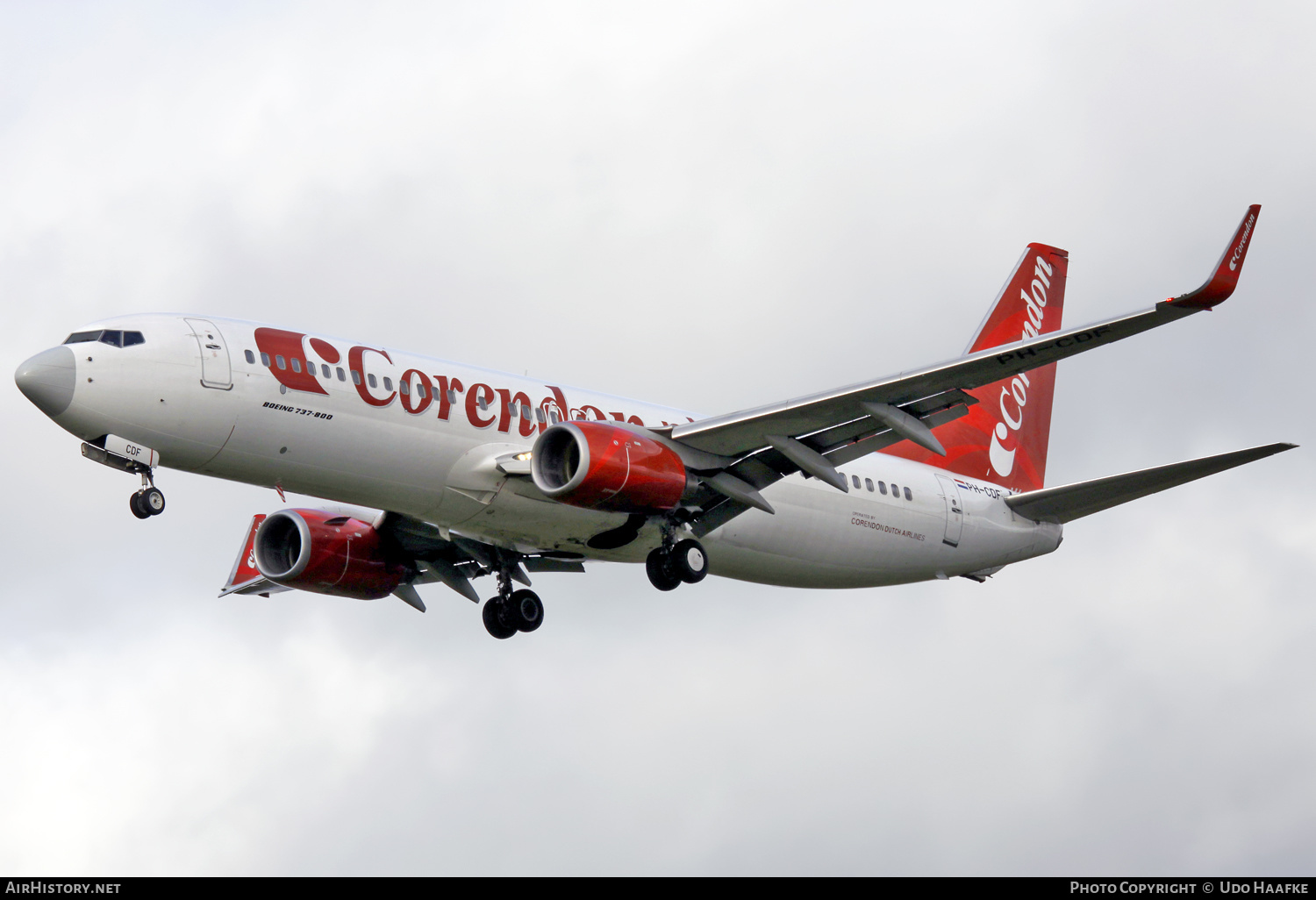 Aircraft Photo of PH-CDF | Boeing 737-804 | Corendon Dutch Airlines | AirHistory.net #620471