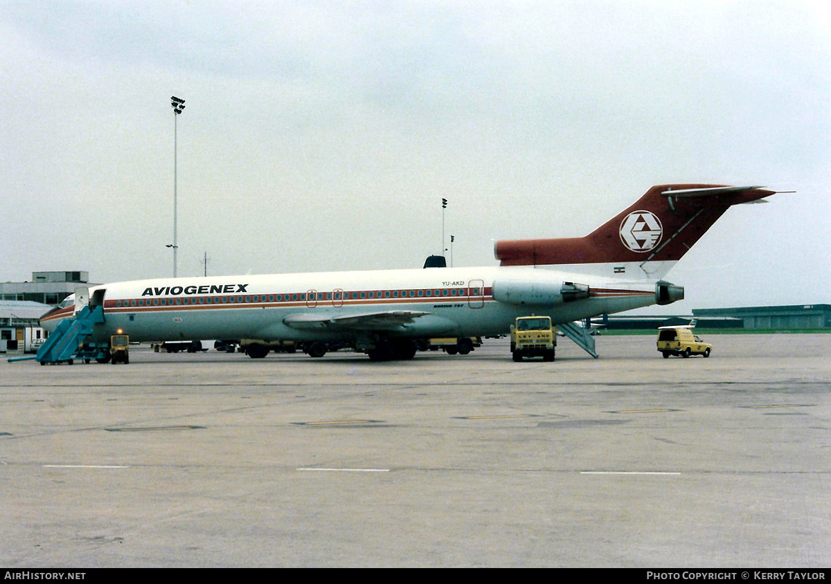Aircraft Photo of YU-AKD | Boeing 727-2L8/Adv | Aviogenex | AirHistory.net #620474