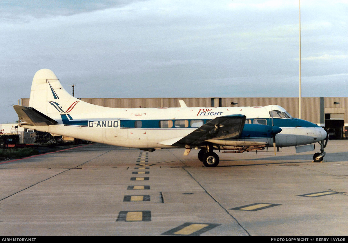 Aircraft Photo of G-ANUO | De Havilland D.H. 114 Heron 2D | Top Flight | AirHistory.net #620496