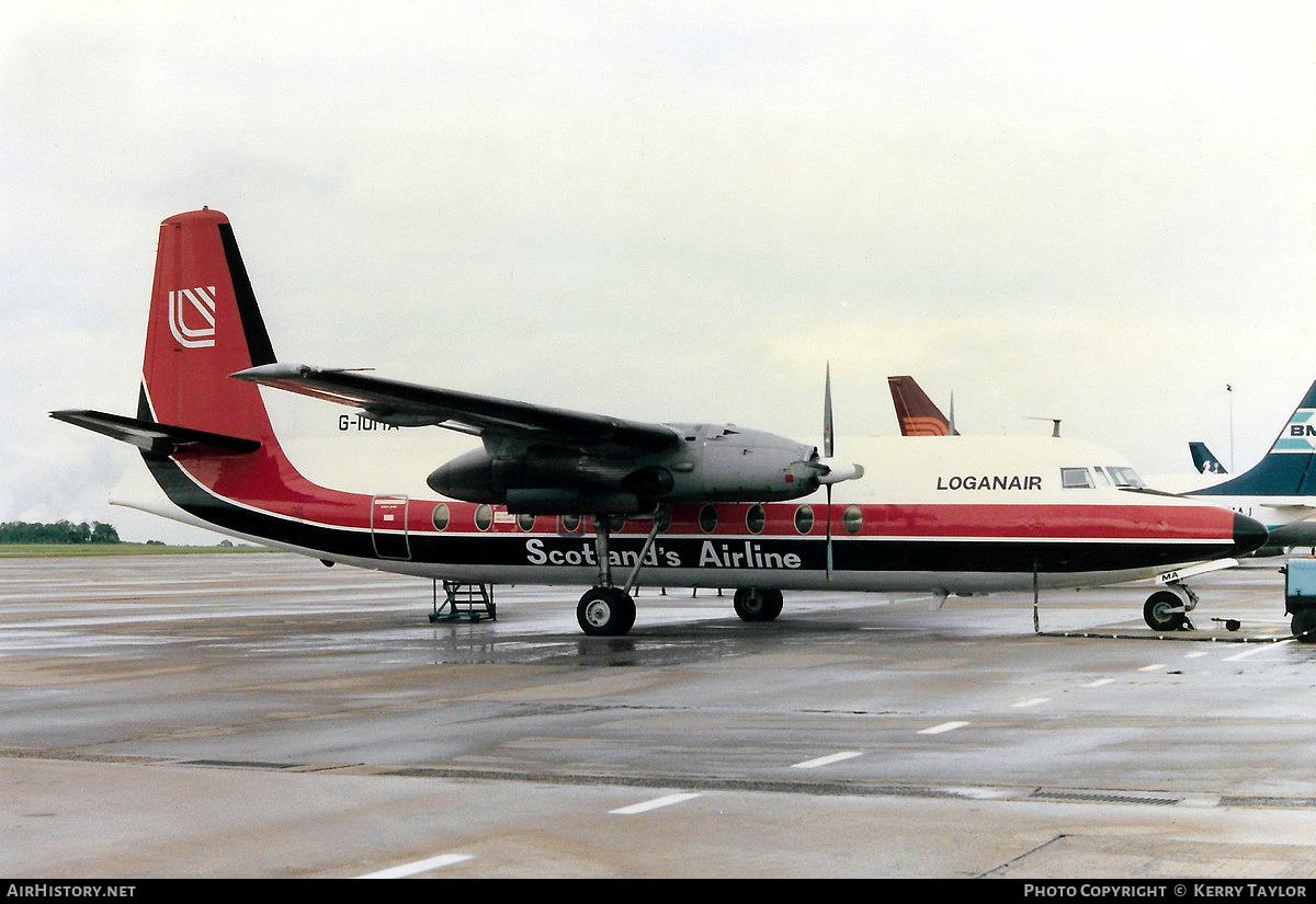 Aircraft Photo of G-IOMA | Fokker F27-100 Friendship | Loganair | AirHistory.net #620497