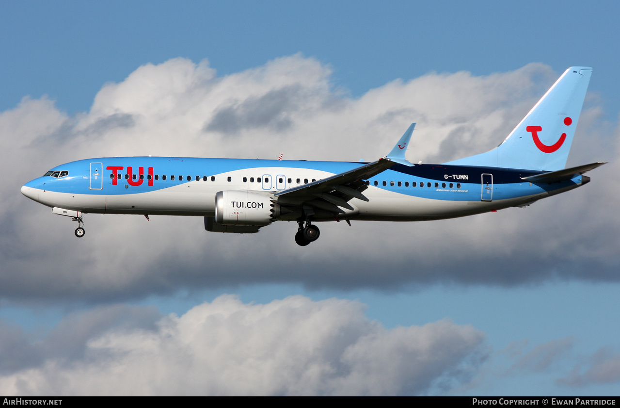 Aircraft Photo of G-TUMN | Boeing 737-8 Max 8 | TUI | AirHistory.net #620583