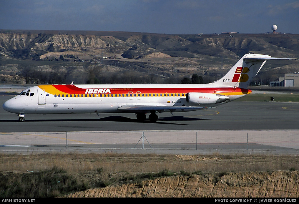 Aircraft Photo of EC-DGE | McDonnell Douglas DC-9-34 | Iberia | AirHistory.net #620601