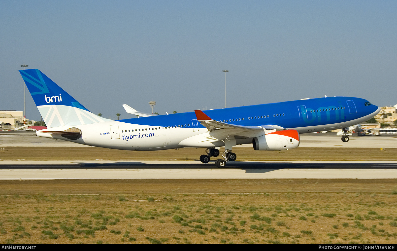 Aircraft Photo of G-WWBD | Airbus A330-243 | BMI - British Midland International | AirHistory.net #620630