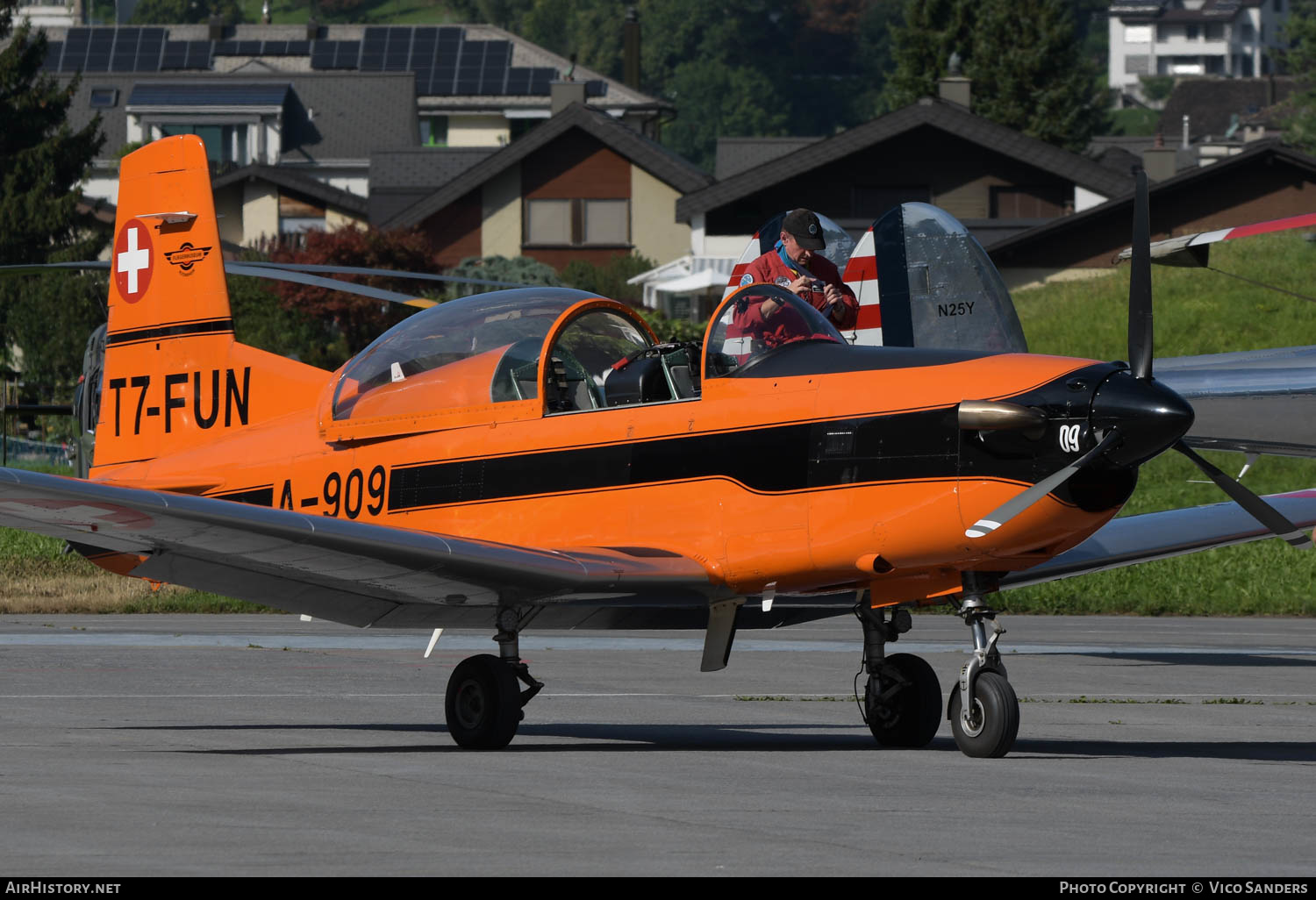 Aircraft Photo of T7-FUN / A-909 | Pilatus PC-7 | FFA Museum - Fliegermuseum Fahrzeugmuseum Altenrhein | Switzerland - Air Force | AirHistory.net #620658