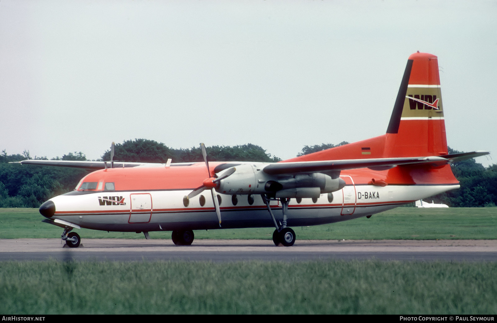 Aircraft Photo of D-BAKA | Fokker F27-100 Friendship | WDL Aviation | AirHistory.net #620692