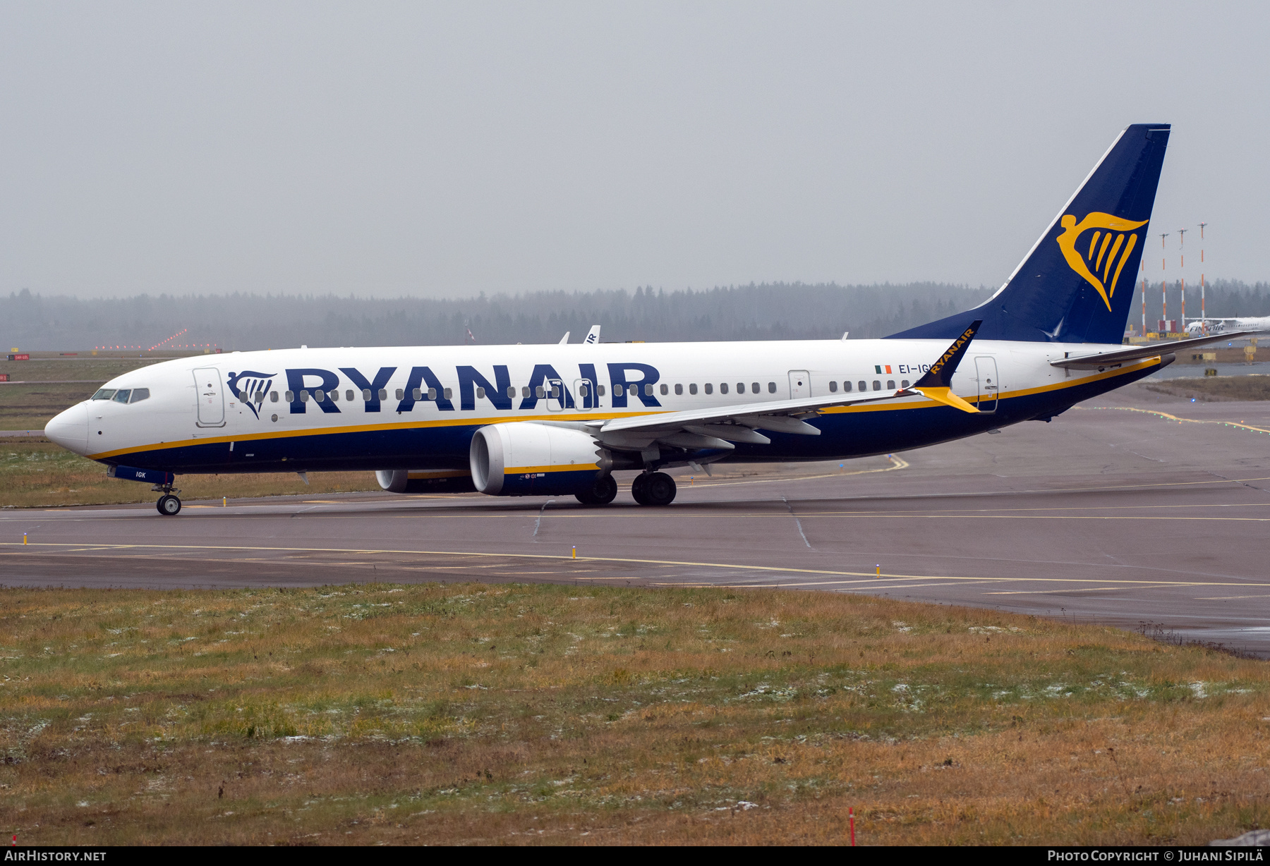 Aircraft Photo of EI-IGK | Boeing 737-8 Max 8 | Ryanair | AirHistory.net #620760