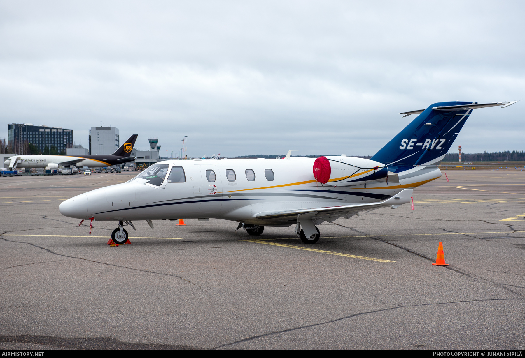 Aircraft Photo of SE-RVZ | Cessna 525 CitationJet M2 | AirHistory.net #620761