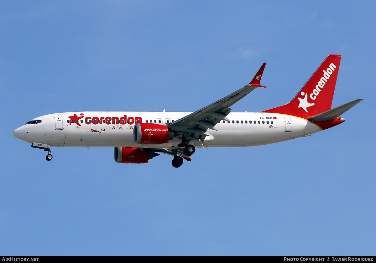 Aircraft Photo of TC-MKC | Boeing 737-8 Max 8 | Corendon Airlines | AirHistory.net #620834