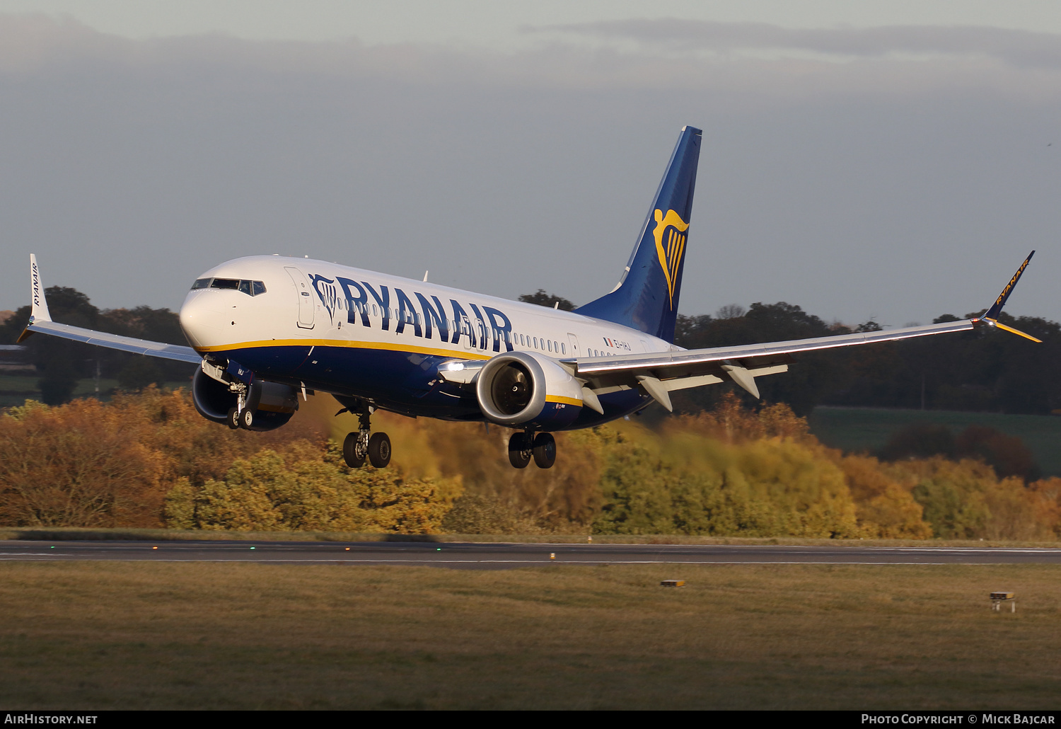 Aircraft Photo of EI-IHJ | Boeing 737-8200 Max 200 | Ryanair | AirHistory.net #620865