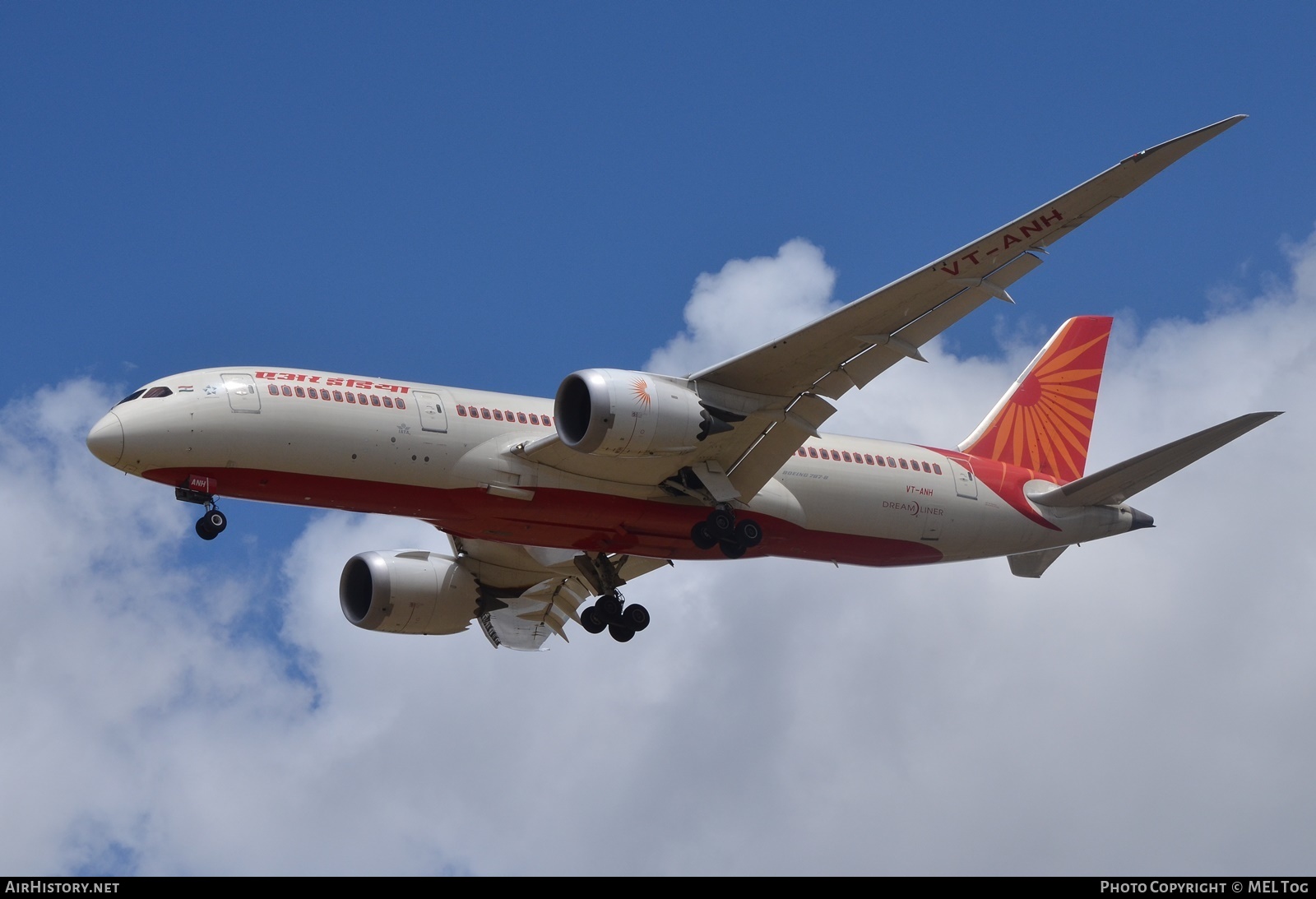 Aircraft Photo of VT-ANH | Boeing 787-8 Dreamliner | Air India | AirHistory.net #620930
