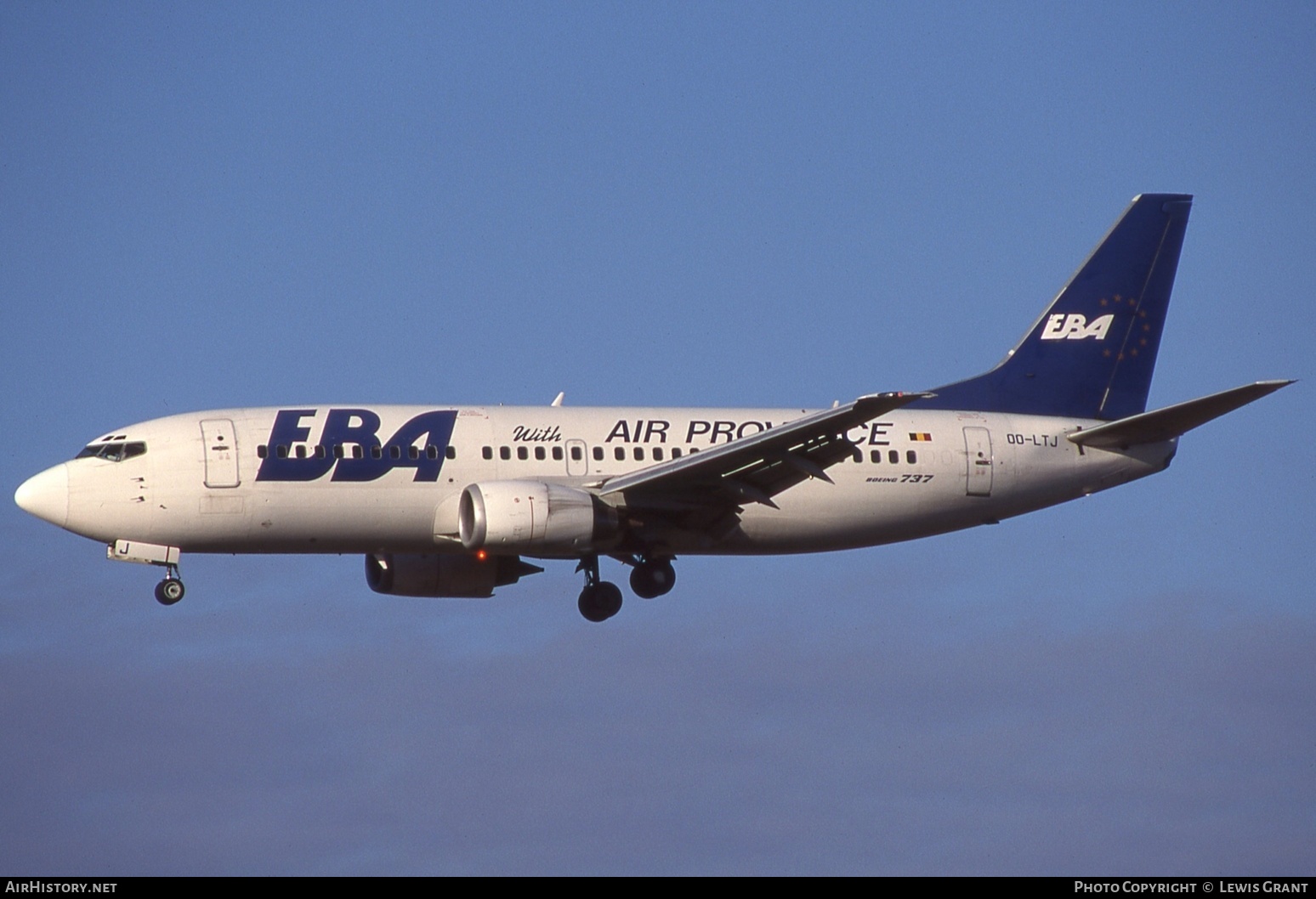 Aircraft Photo of OO-LTJ | Boeing 737-3M8 | EBA - Eurobelgian Airlines | AirHistory.net #620933