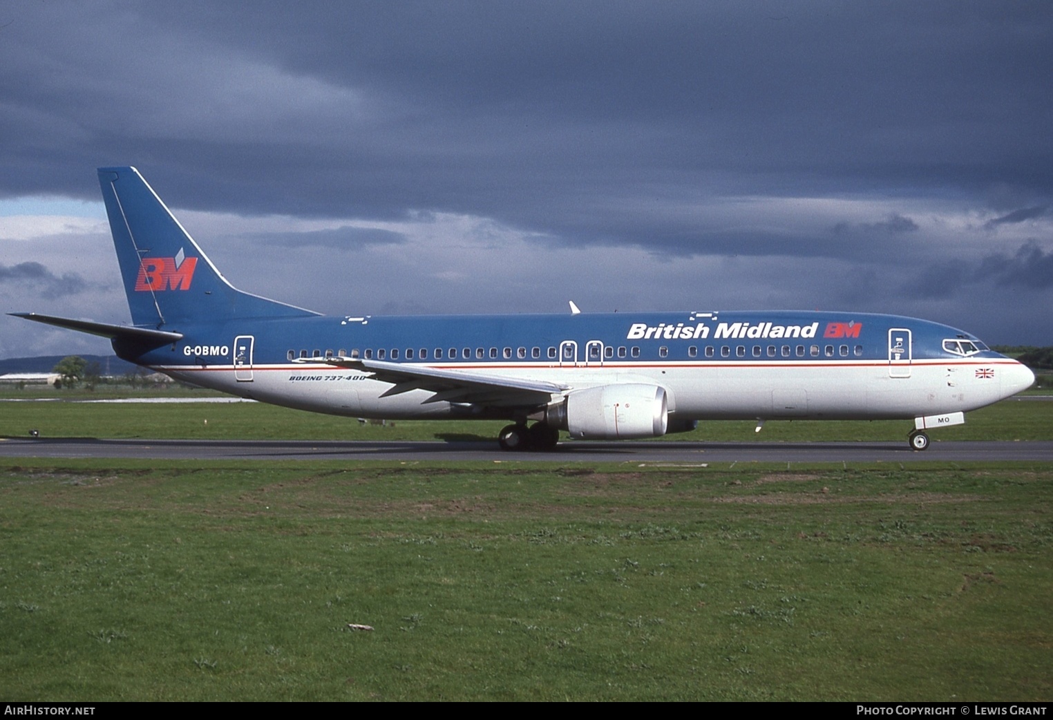 Aircraft Photo of G-OBMO | Boeing 737-4Q8 | British Midland Airways - BMA | AirHistory.net #620973