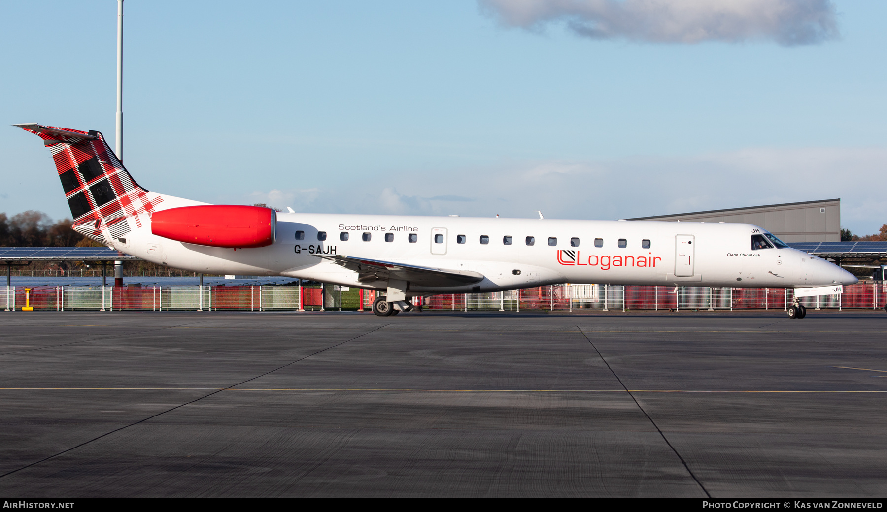 Aircraft Photo of G-SAJH | Embraer ERJ-145EU (EMB-145EU) | Loganair | AirHistory.net #620995