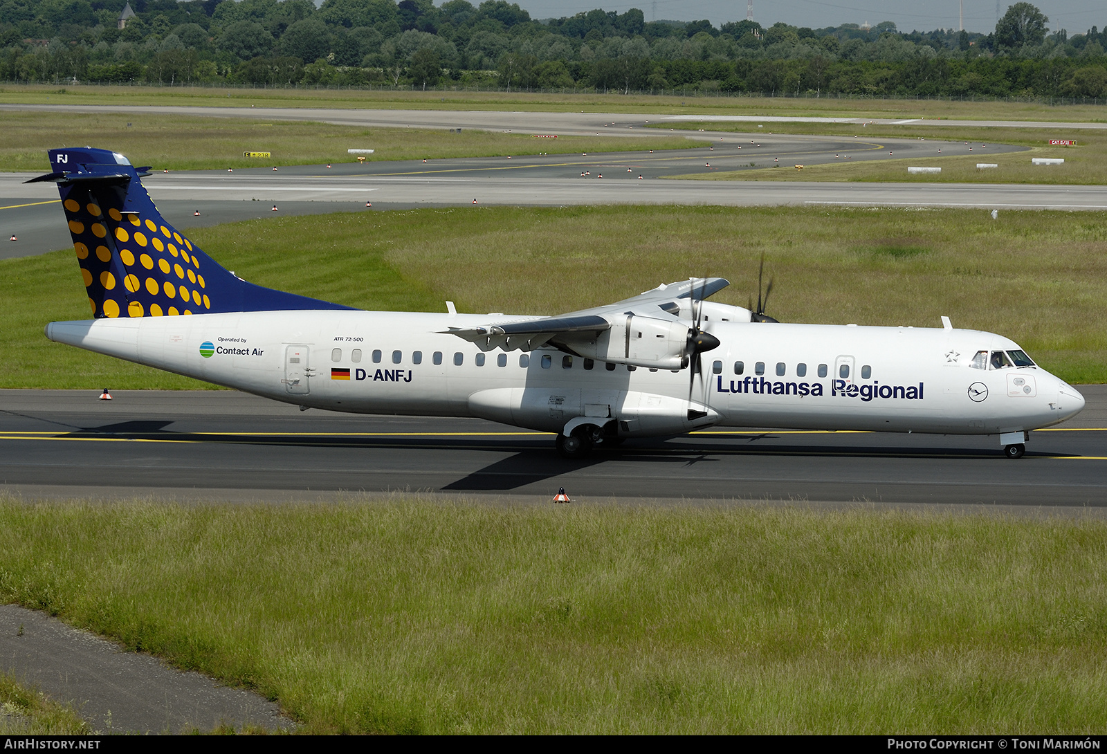 Aircraft Photo of D-ANFJ | ATR ATR-72-500 (ATR-72-212A) | Lufthansa Regional | AirHistory.net #621104