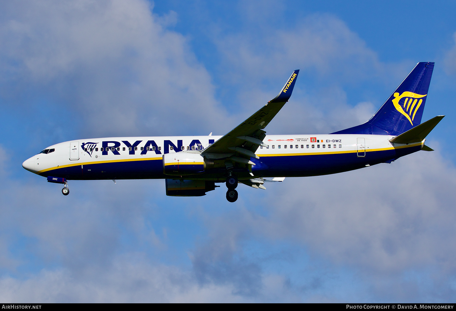 Aircraft Photo of EI-DWZ | Boeing 737-8AS | Ryanair | AirHistory.net #621120
