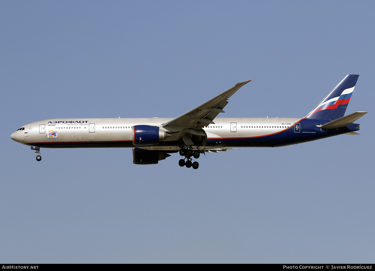 Aircraft Photo of RA-73136 | Boeing 777-3M0/ER | Aeroflot - Russian Airlines | AirHistory.net #621128