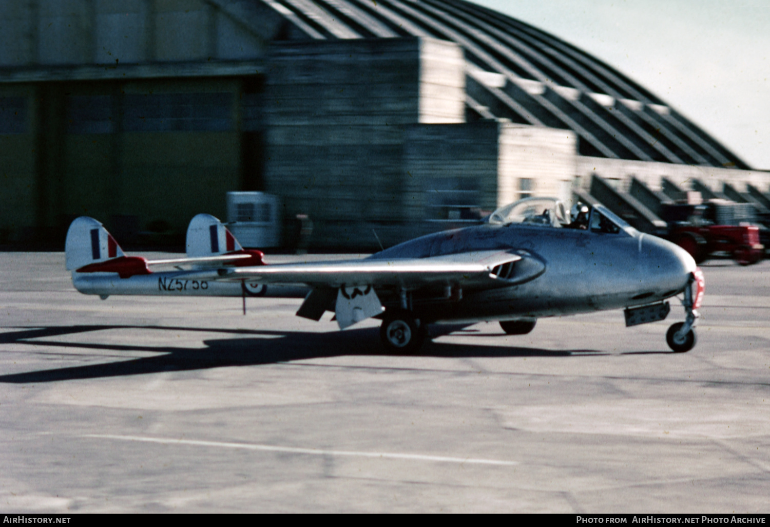 Aircraft Photo of NZ5758 | De Havilland D.H. 100 Vampire FB5 | New Zealand - Air Force | AirHistory.net #621239