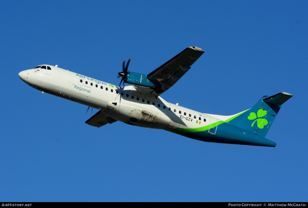 Aircraft Photo of EI-GZV | ATR ATR-72-600 (ATR-72-212A) | Aer Lingus Regional | AirHistory.net #621251