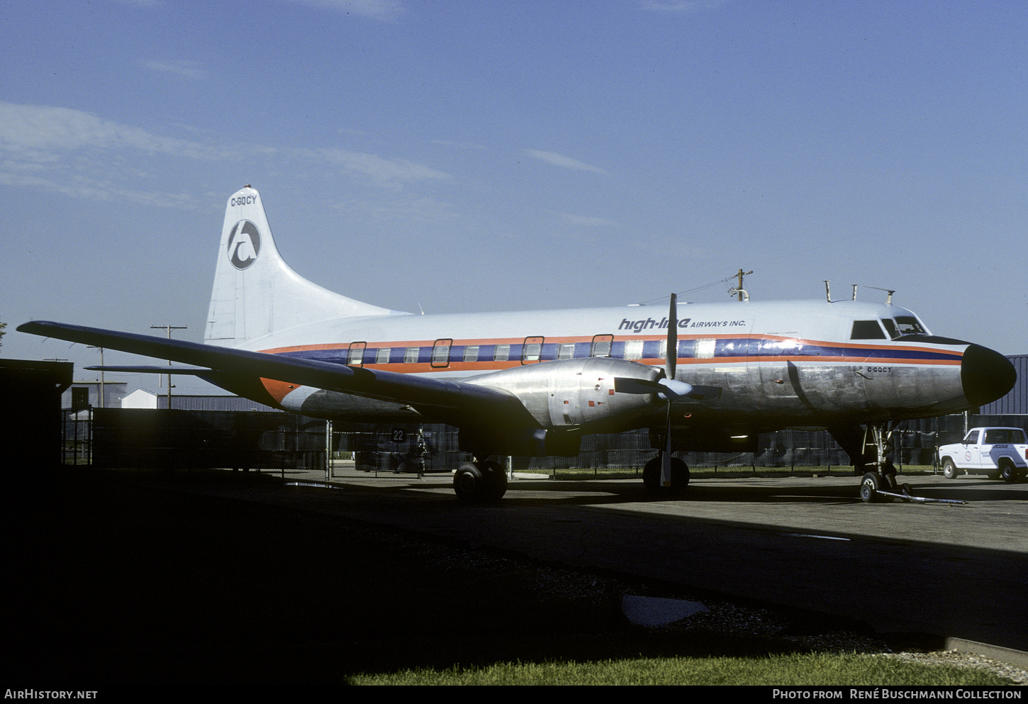 Aircraft Photo of C-GQCY | Convair 640 | High-Line Airways | AirHistory.net #621298
