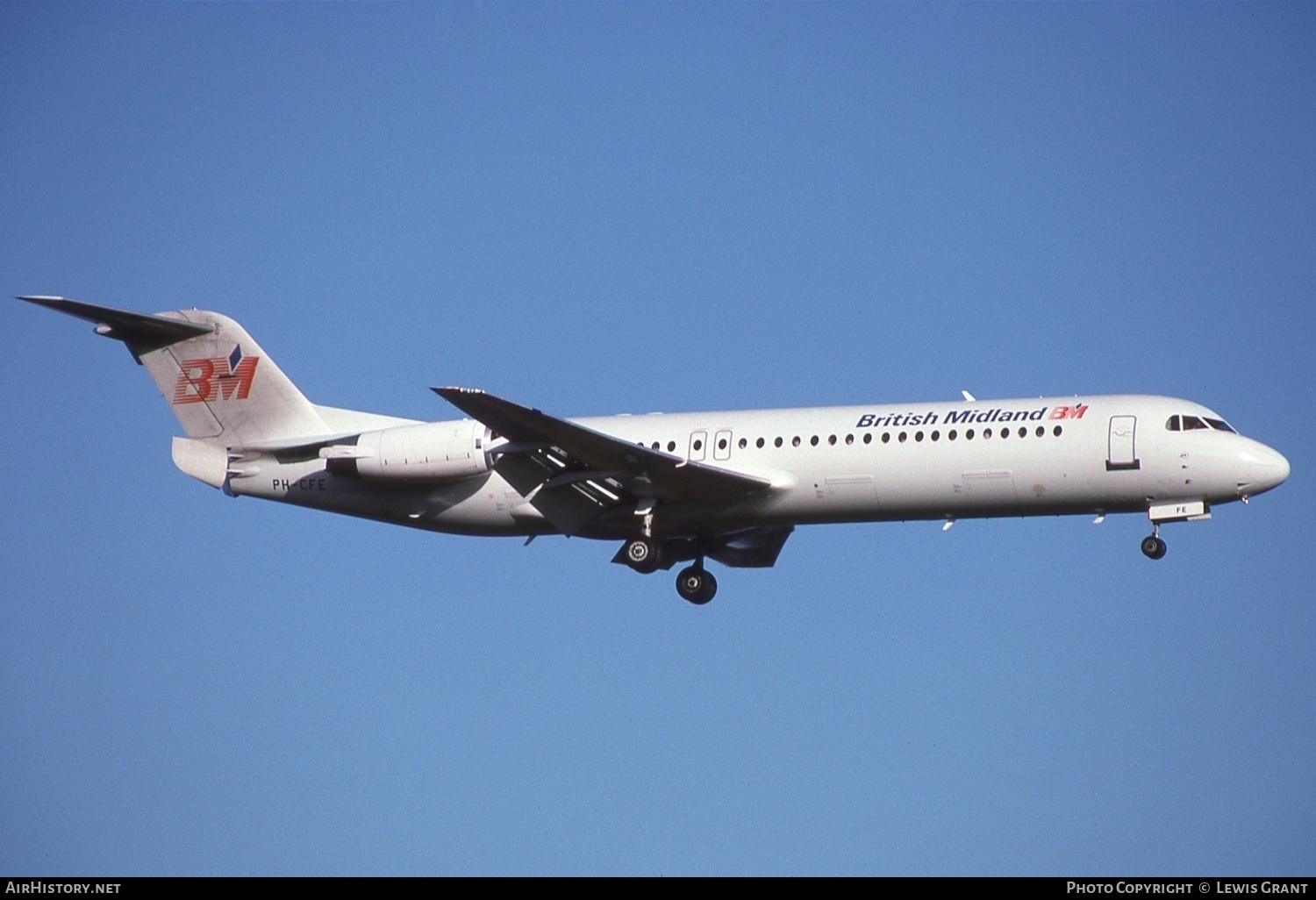 Aircraft Photo of PH-CFE | Fokker 100 (F28-0100) | British Midland Airways - BMA | AirHistory.net #621319