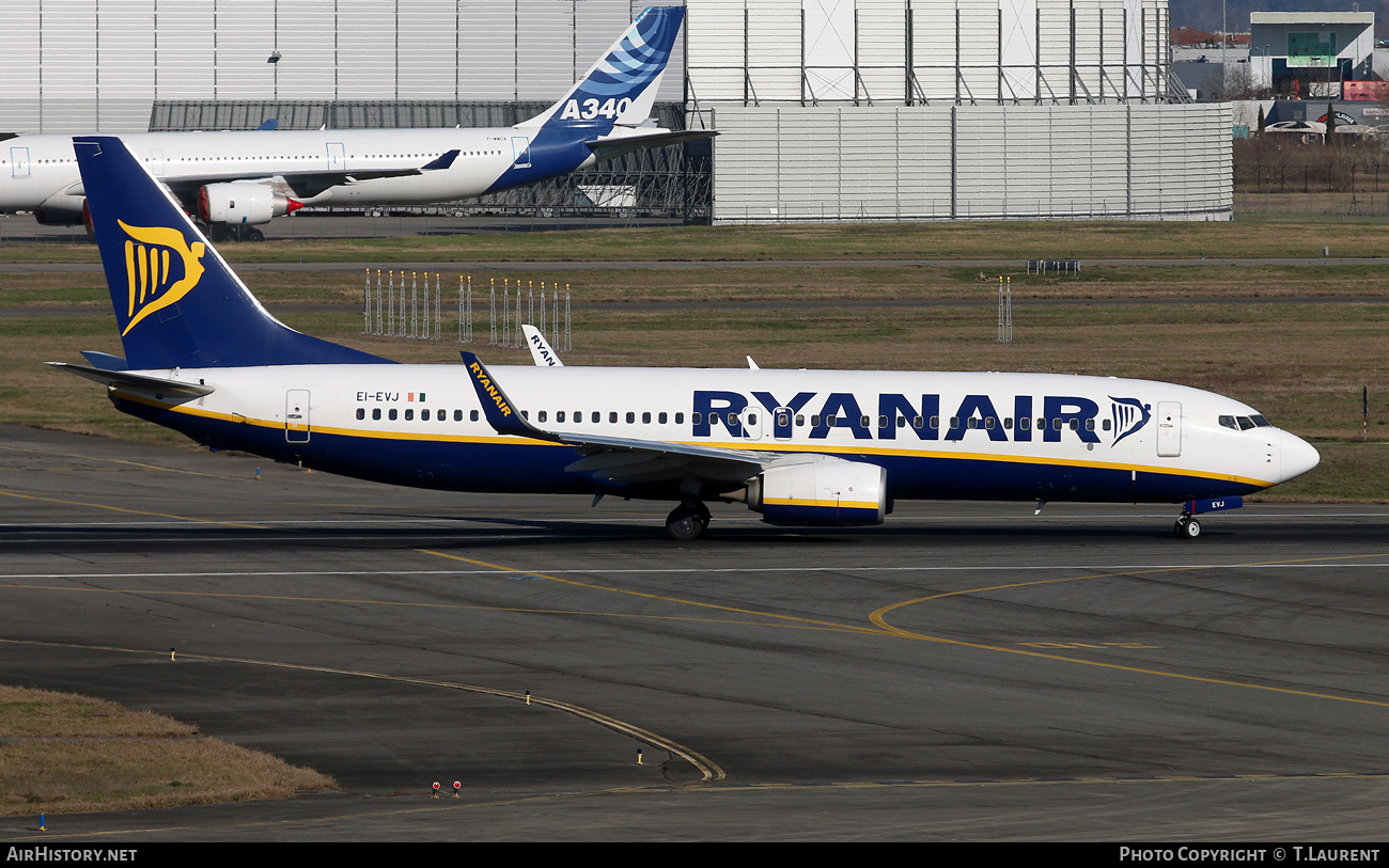Aircraft Photo of EI-EVJ | Boeing 737-8AS | Ryanair | AirHistory.net #621412