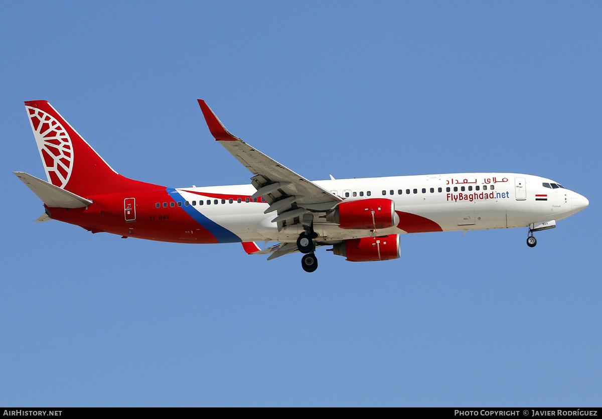 Aircraft Photo of YI-BAV | Boeing 737-8U3 | Fly Baghdad | AirHistory.net #621430