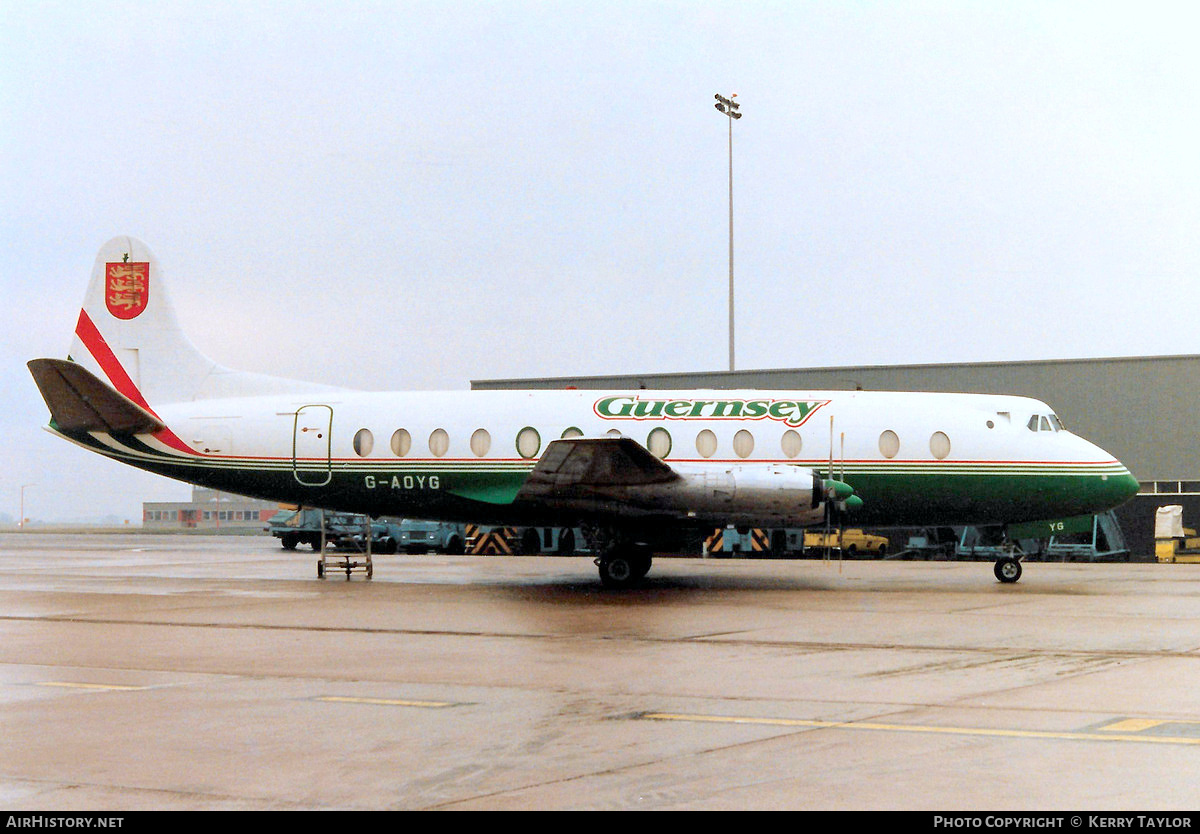 Aircraft Photo of G-AOYG | Vickers 806 Viscount | Guernsey Airlines | AirHistory.net #621436