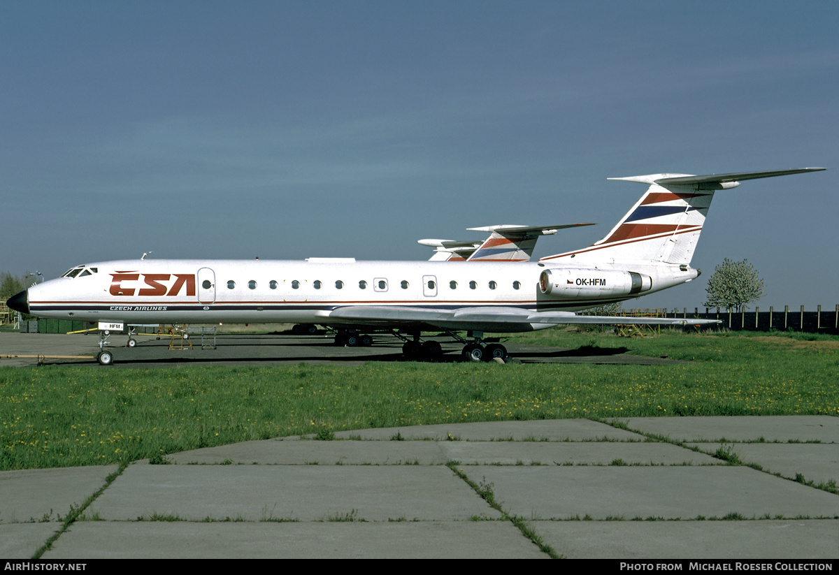 Aircraft Photo of OK-HFM | Tupolev Tu-134A | ČSA - Czech Airlines | AirHistory.net #621535