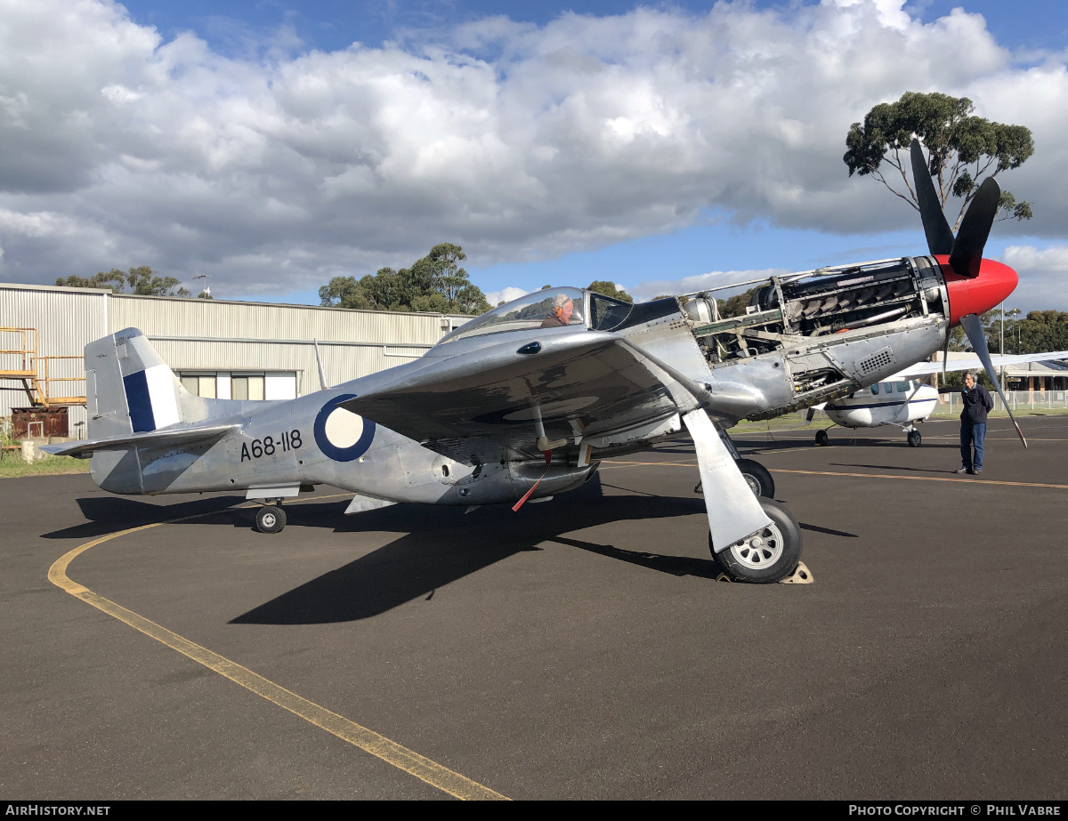 Aircraft Photo of VH-AGJ / A68-118 | Commonwealth CA-18 Mustang 21 (P-51D) | Australia - Air Force | AirHistory.net #621542