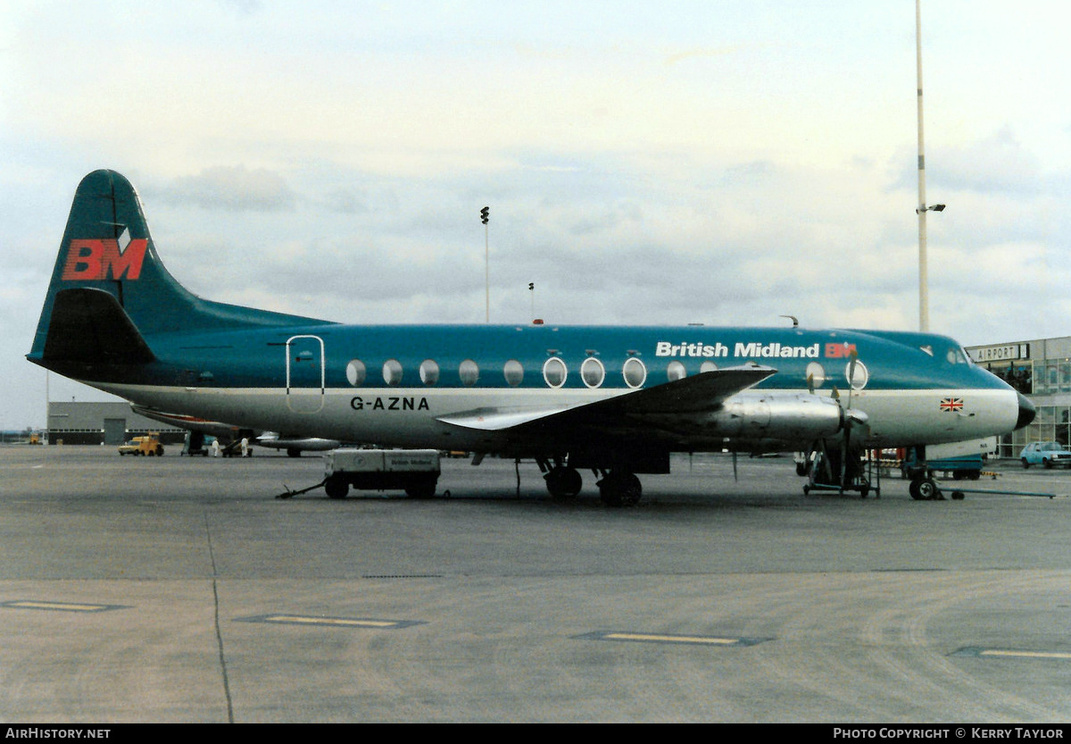 Aircraft Photo of G-AZNA | Vickers 813 Viscount | British Midland Airways - BMA | AirHistory.net #621566