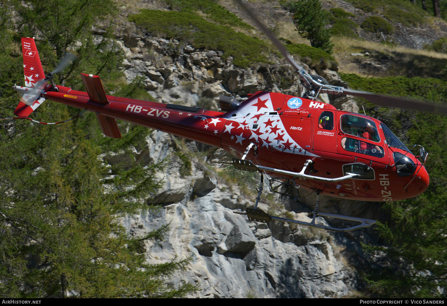 Aircraft Photo of HB-ZVS | Aerospatiale AS-350B-3 Ecureuil | Air Zermatt | AirHistory.net #621568