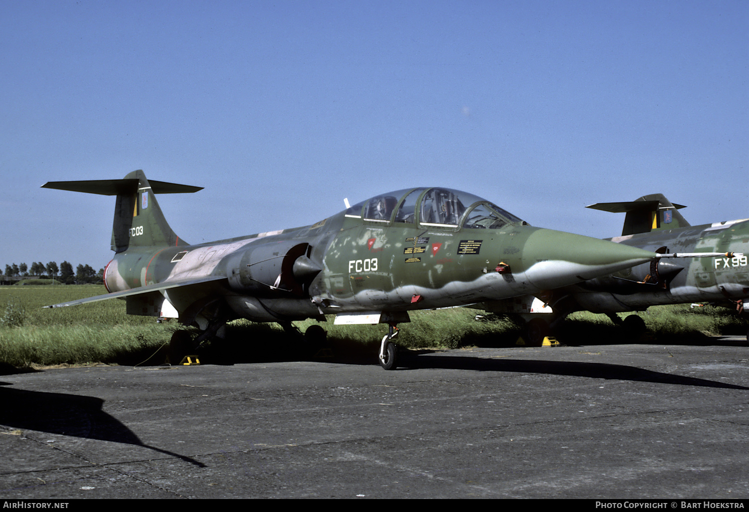 Aircraft Photo of FC03 | Lockheed TF-104G Starfighter | Belgium - Air Force | AirHistory.net #621633