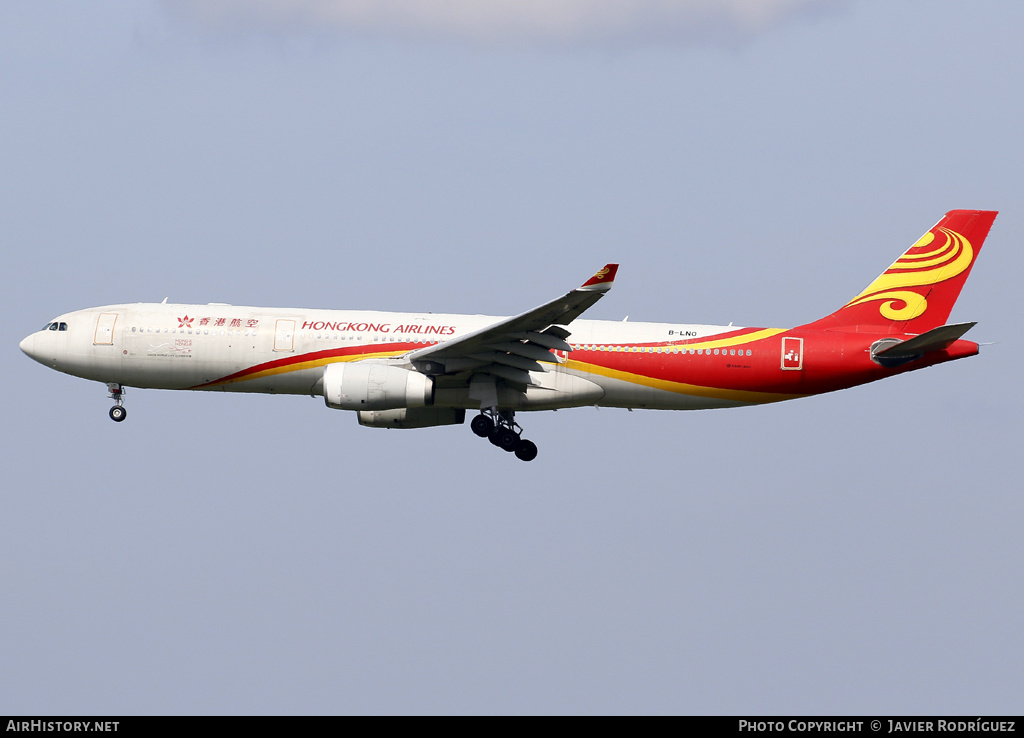 Aircraft Photo of B-LNO | Airbus A330-343E | Hong Kong Airlines | AirHistory.net #621721