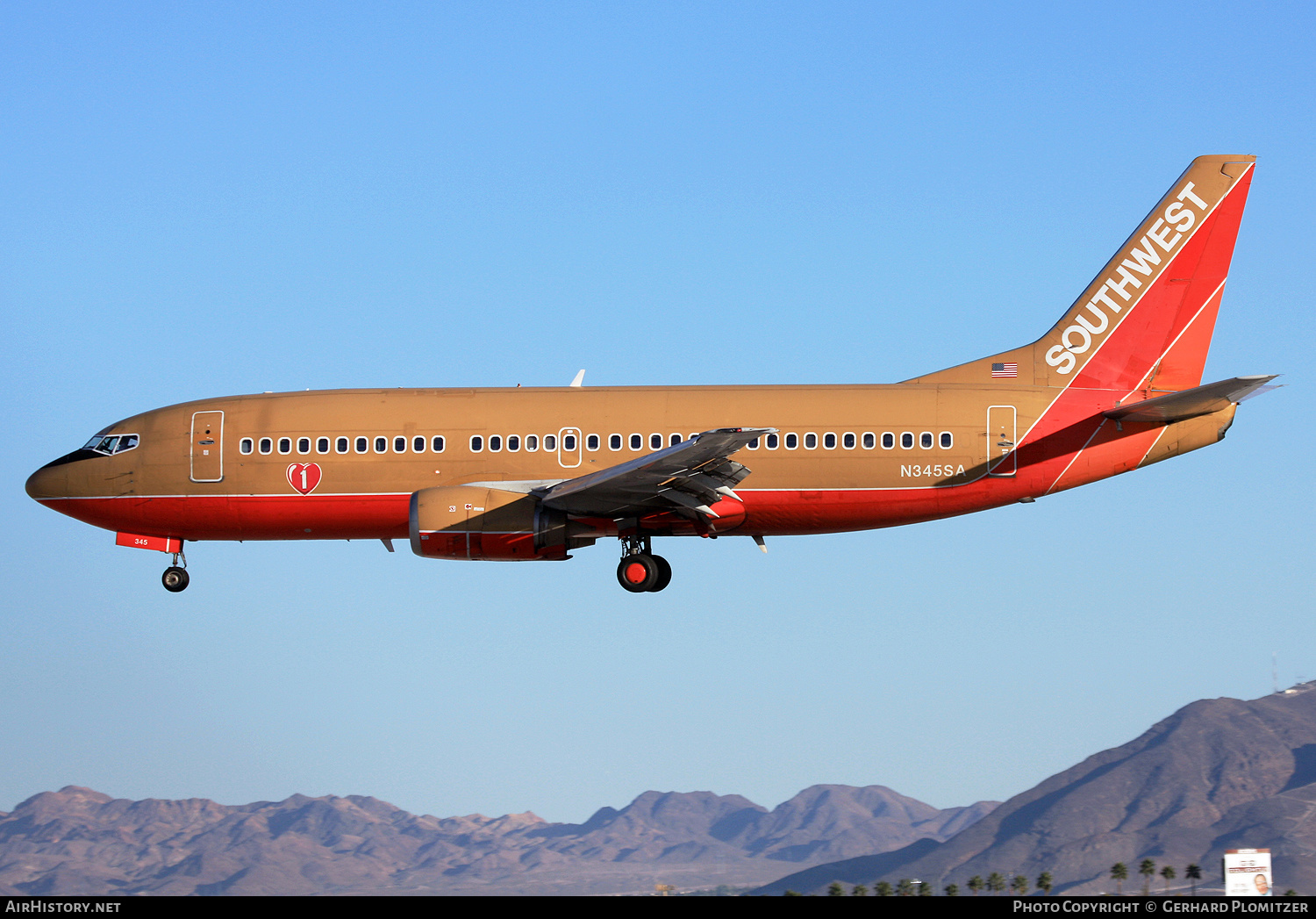 Aircraft Photo of N345SA | Boeing 737-3K2 | Southwest Airlines | AirHistory.net #621724