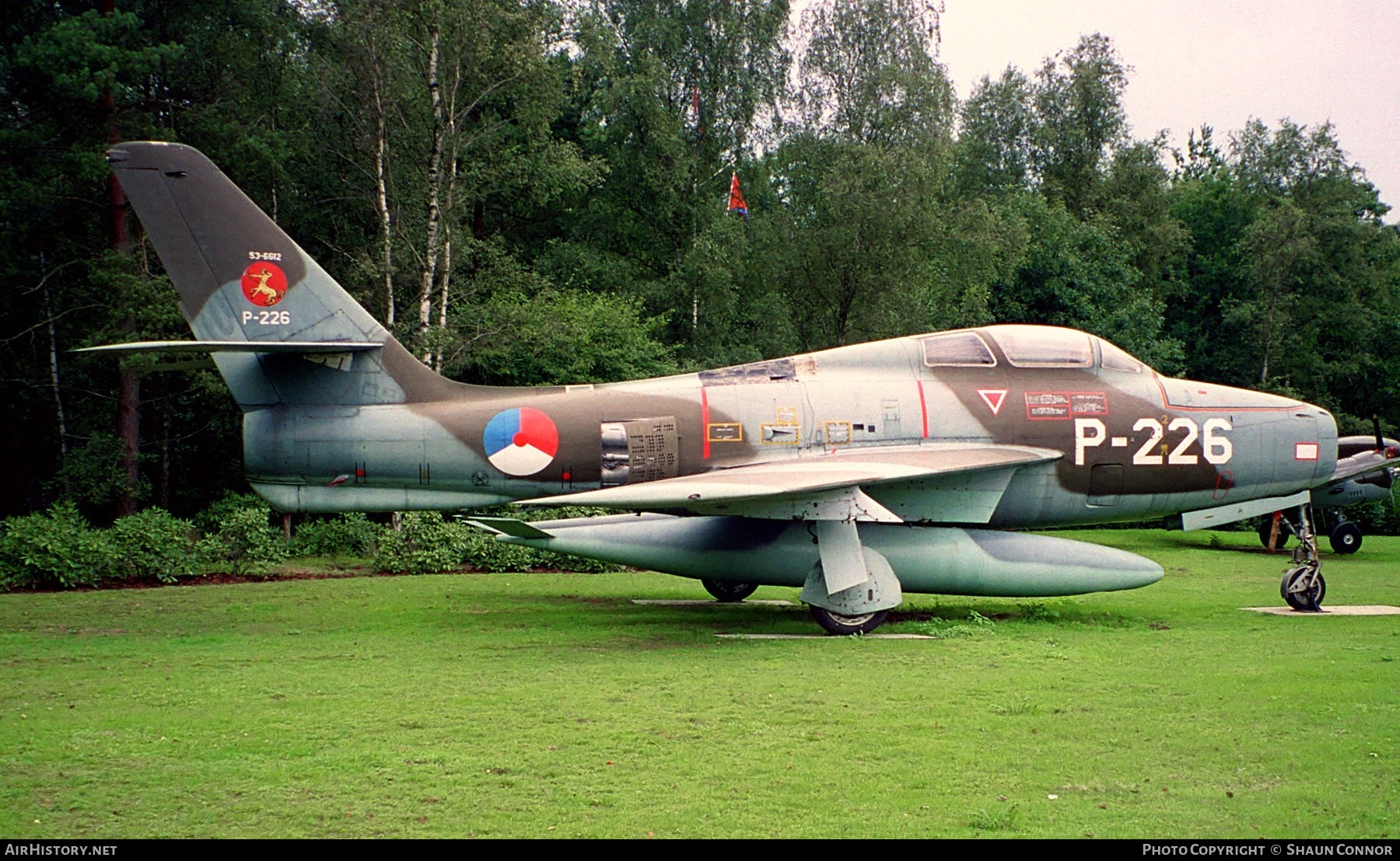 Aircraft Photo of P-226 / 53-6612 | Republic F-84F Thunderstreak | Netherlands - Air Force | AirHistory.net #621760