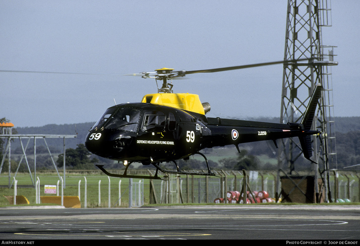 Aircraft Photo of ZJ259 | Eurocopter AS-350BB Squirrel HT1 | UK - Air Force | AirHistory.net #621786