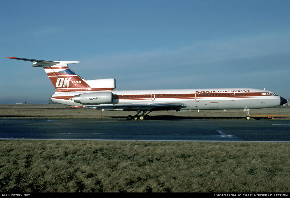 Aircraft Photo of OK-UCE | Tupolev Tu-154M | ČSA - Československé Aerolinie - Czechoslovak Airlines | AirHistory.net #621974