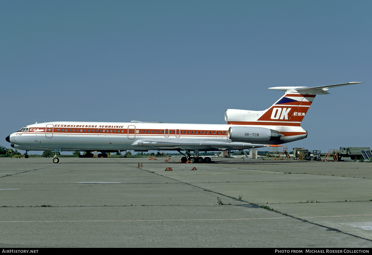 Aircraft Photo of OK-TCB | Tupolev Tu-154M | ČSA - Československé Aerolinie - Czechoslovak Airlines | AirHistory.net #622023