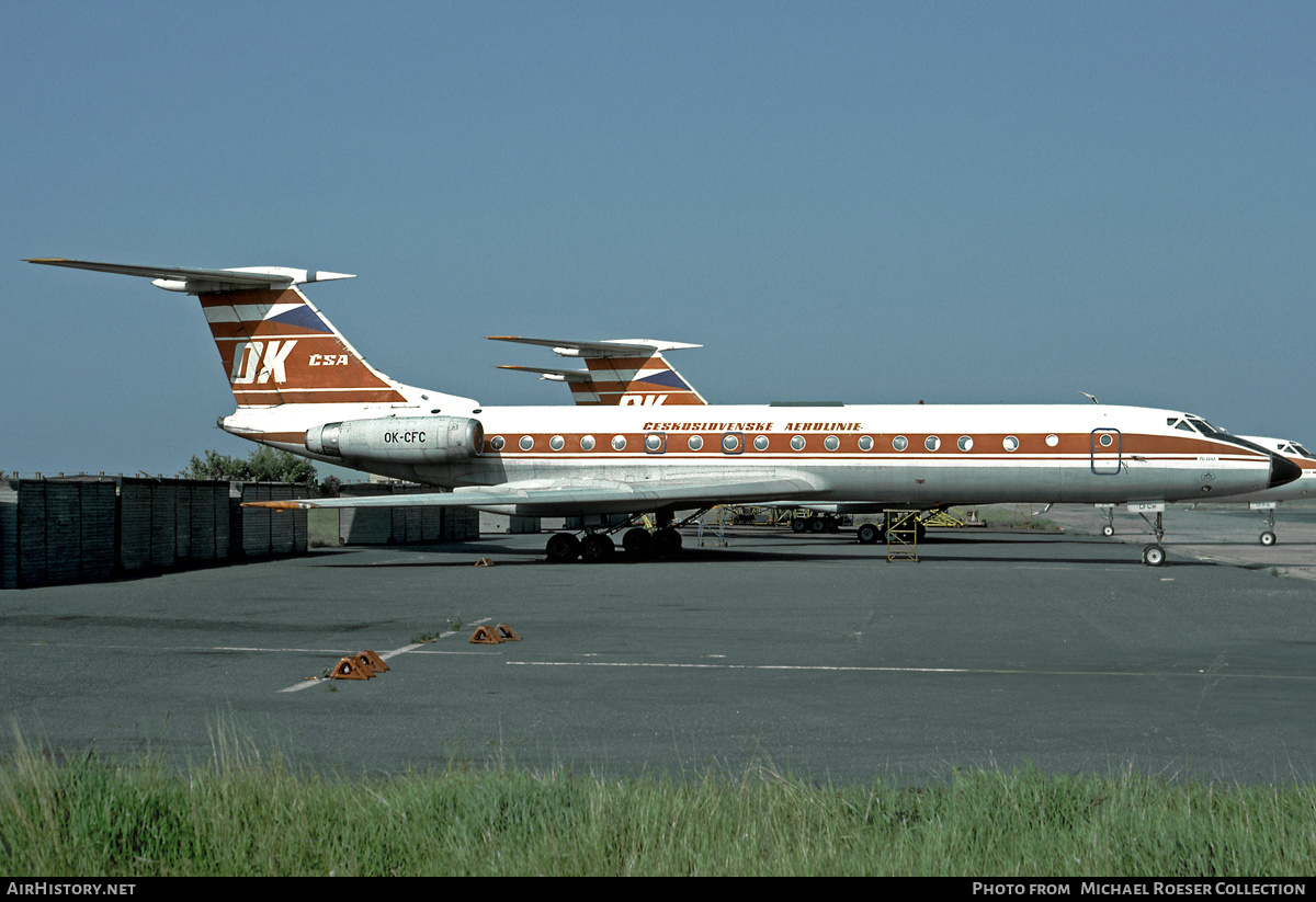 Aircraft Photo of OK-CFC | Tupolev Tu-134A | ČSA - Československé Aerolinie - Czechoslovak Airlines | AirHistory.net #622024