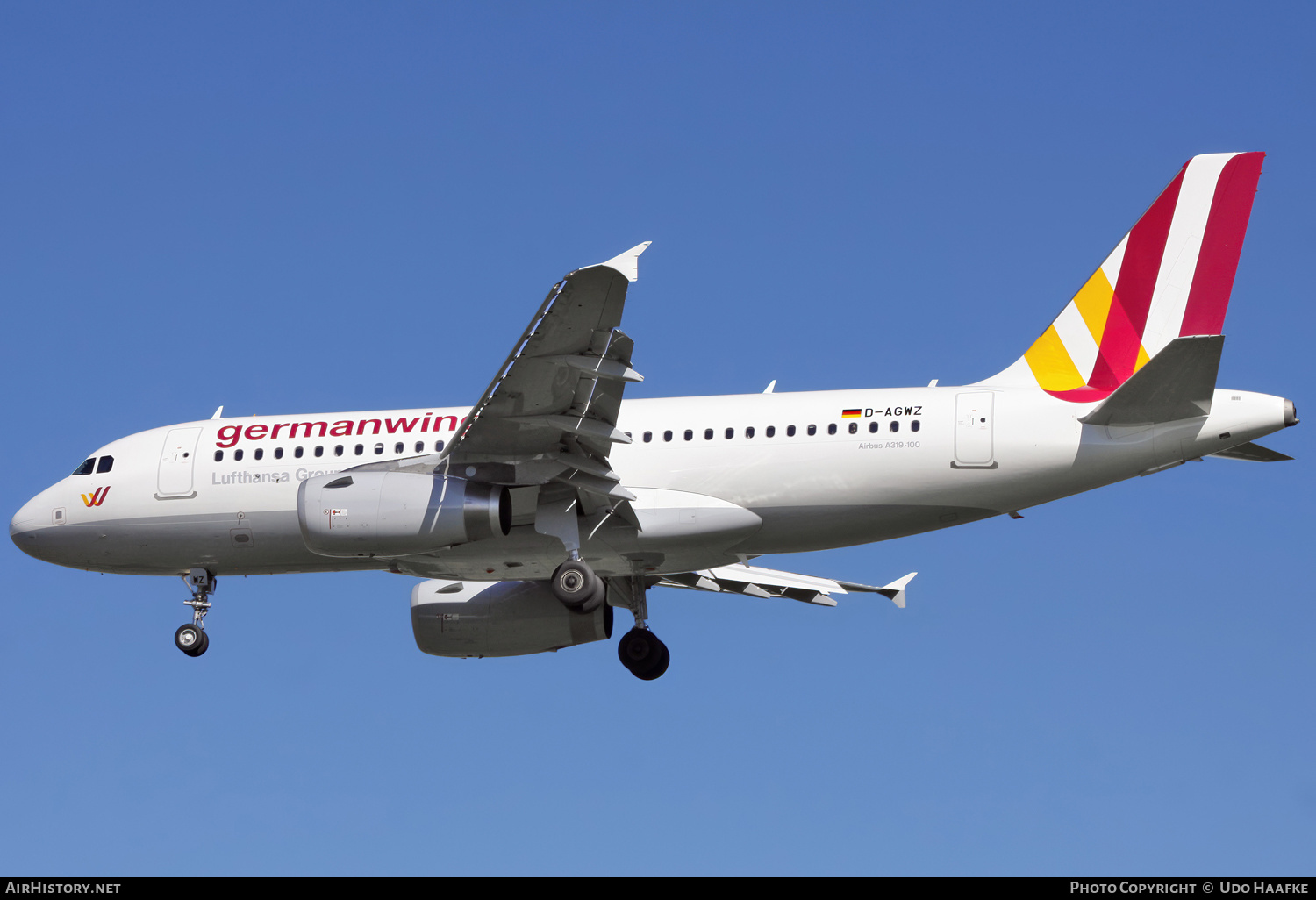 Aircraft Photo of D-AGWZ | Airbus A319-132 | Germanwings | AirHistory.net #622031
