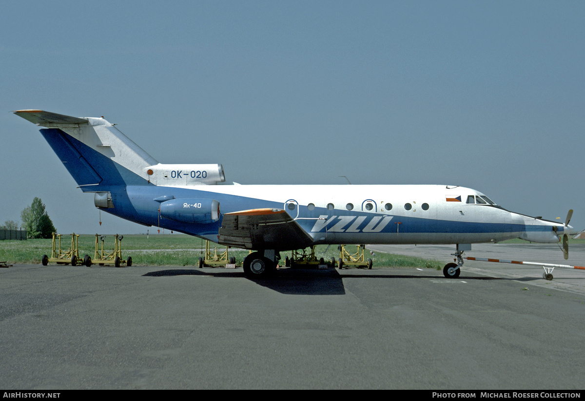 Aircraft Photo of OK-020 | Yakovlev Yak-40 | VZLU - Výzkumný a Zkušební Letecký Ústav | AirHistory.net #622062