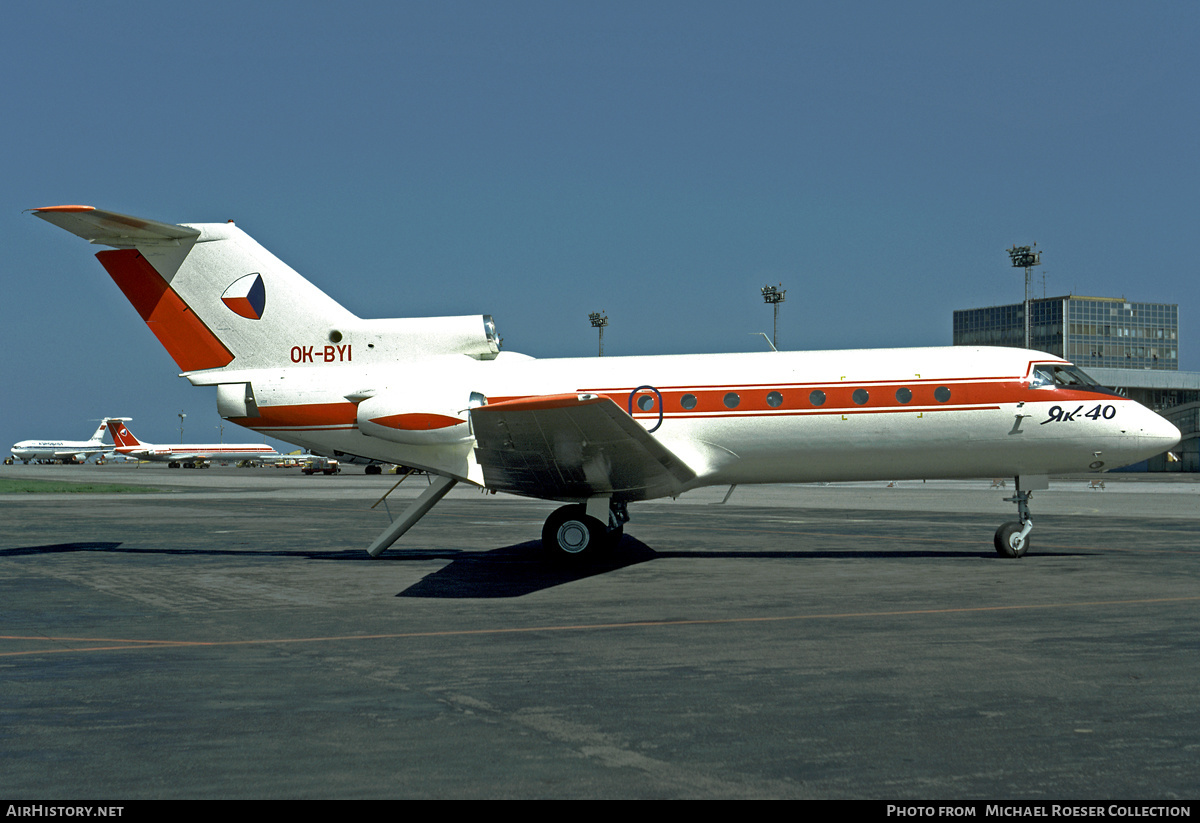 Aircraft Photo of OK-BYI | Yakovlev Yak-40 | Czechoslovakia Government | AirHistory.net #622093