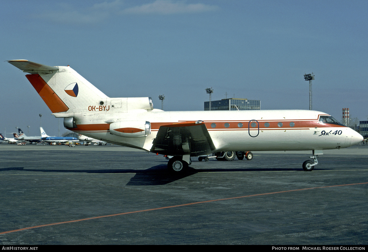 Aircraft Photo of OK-BYJ | Yakovlev Yak-40K | Czechoslovakia Government | AirHistory.net #622095