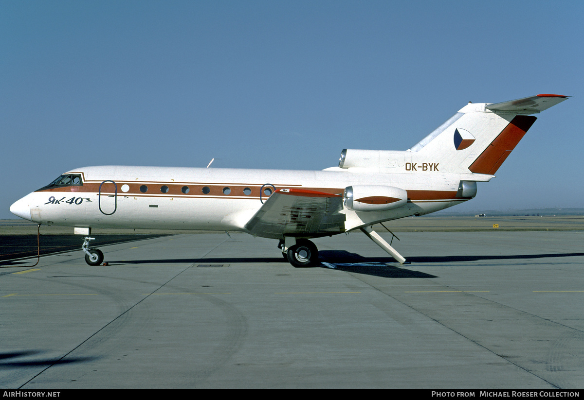 Aircraft Photo of OK-BYK | Yakovlev Yak-40 | Czechia Government | AirHistory.net #622096